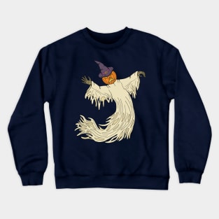 Pumpkin-Headed Ghost Crewneck Sweatshirt